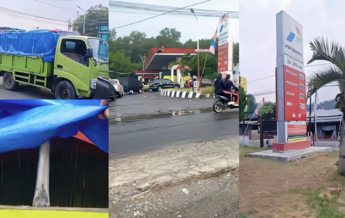 Kericuhan Sopir dan Video Viral Bongkar Dugaan Mafia Solar Subsidi di SPBU 24.352.46 Sukamaju Bandarlampung