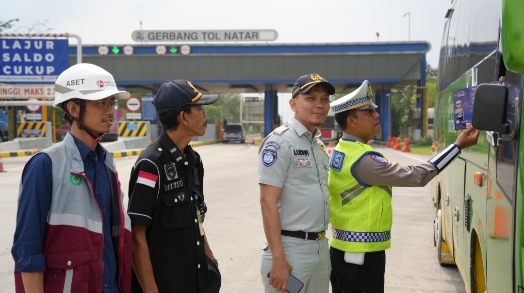 Rampcheck Digelar di Ruas Tol Bakauheni Terbanggi Besar, BTB Dukung Penuh Keselamatan Pengguna Jalan