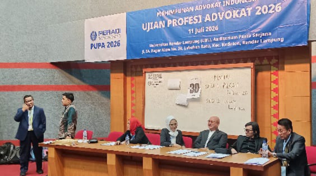 Puluhan Calon Advokat Lampung Ikuti UPA Peradi 2026 secara Serentak