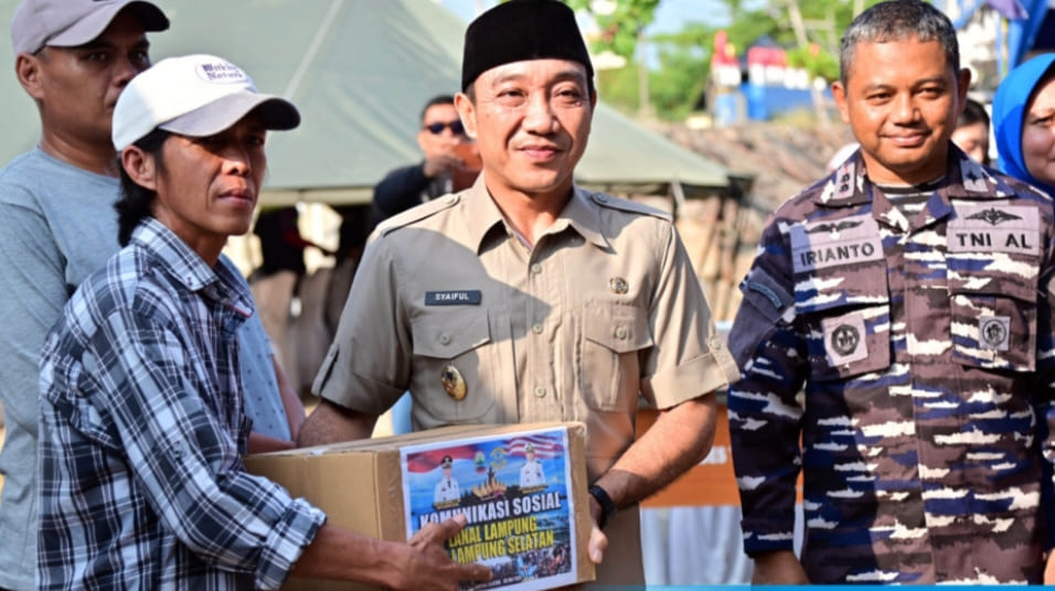 Lanal Lampung dan Pemkab Lampung Selatan Gelar Pengobatan Gratis untuk Warga