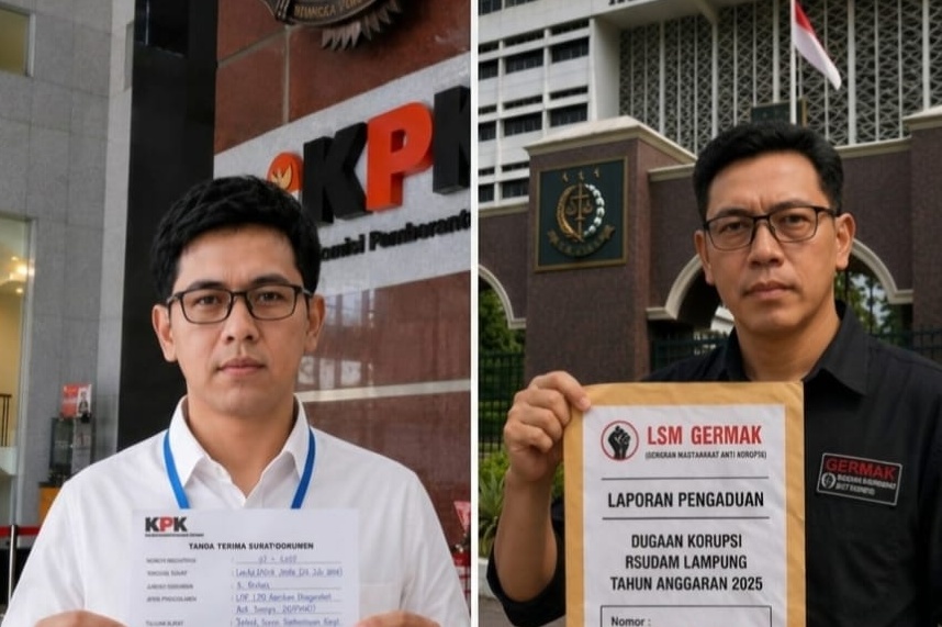 GERMAK Laporkan Dugaan Monopoli Proyek BMBK dan Temuan BPK RSUDAM ke KPK dan Kejagung