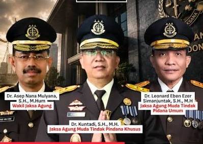 Kuntadi Jabat Jampidsus dan Leonard Eben Ezer Simanjuntak Jampidum