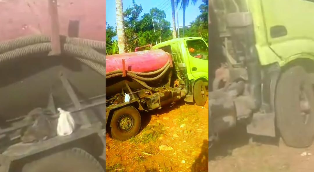 Truk Tangki Buang Limbah Cair PT Ciomas Sembarangan di Sidomulyo, DLH Lamsel dan Polres Turun Tangan