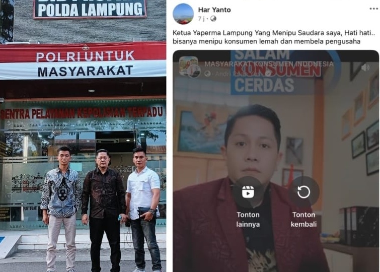 Dituduh Bawa Kabur Uang Konsumen, Ketua YAPERMA Lampung Laporkan Akun Facebook ke Polda