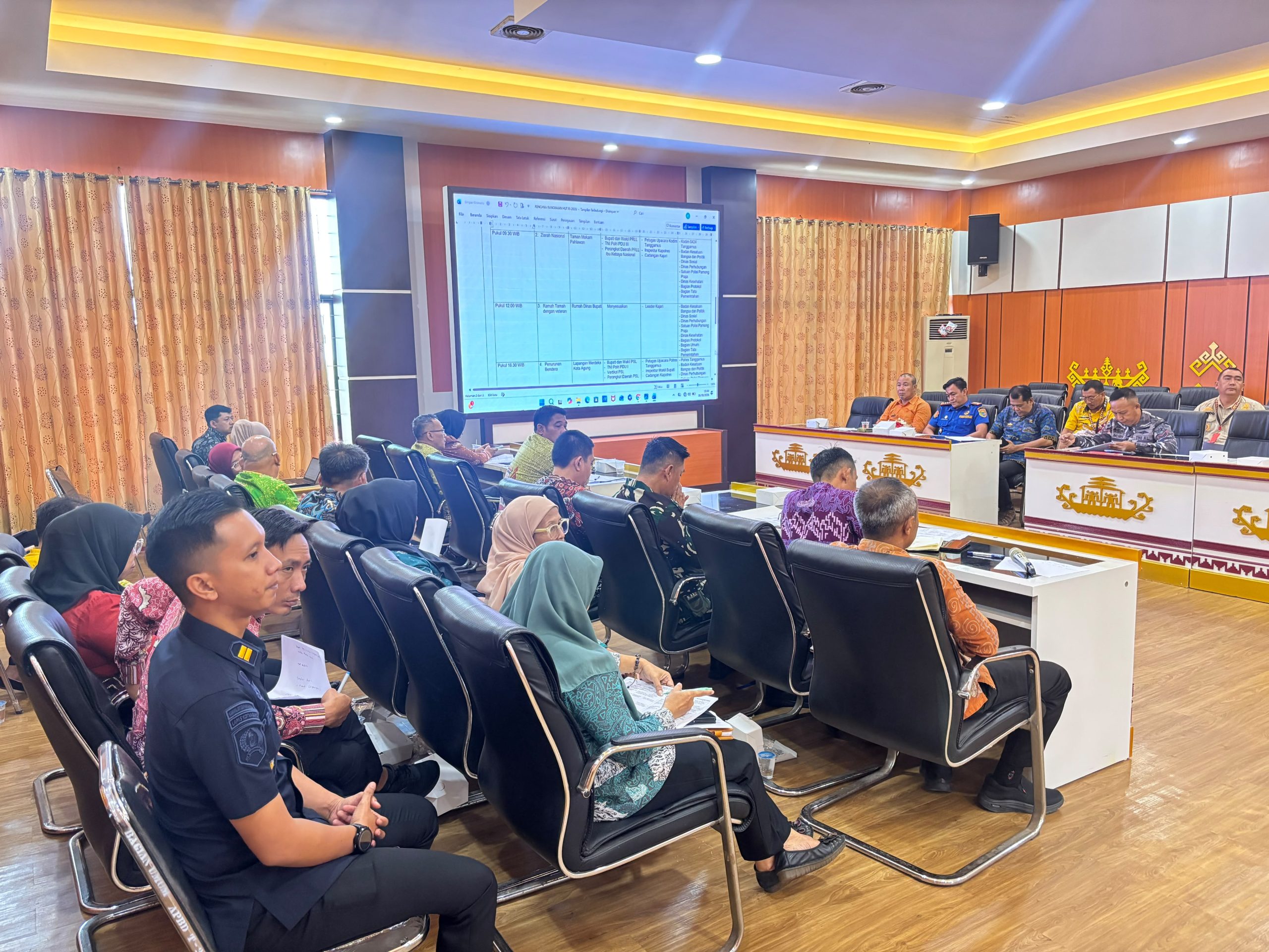 Kalapas Kotaagung Hadiri Rapat Persiapan HUT Ke-81 RI, Sinergi Lintas Instansi Dimatangkan hingga Pemberian Remisi