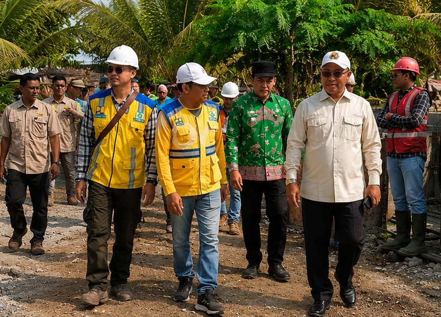 Bantah Isu Pasir Laut, DPR RI dan Kontraktor Pastikan Proyek Pengaman Pantai Mandiri Sejati Sesuai Spesifikasi