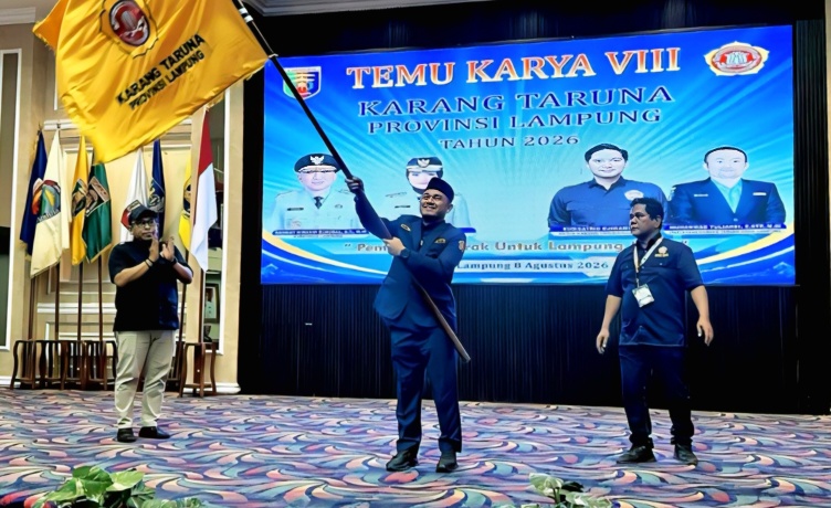 Wahrul Fauzi Silalahi Terpilih Jadi Ketua Karang Taruna Lampung 2026-2031