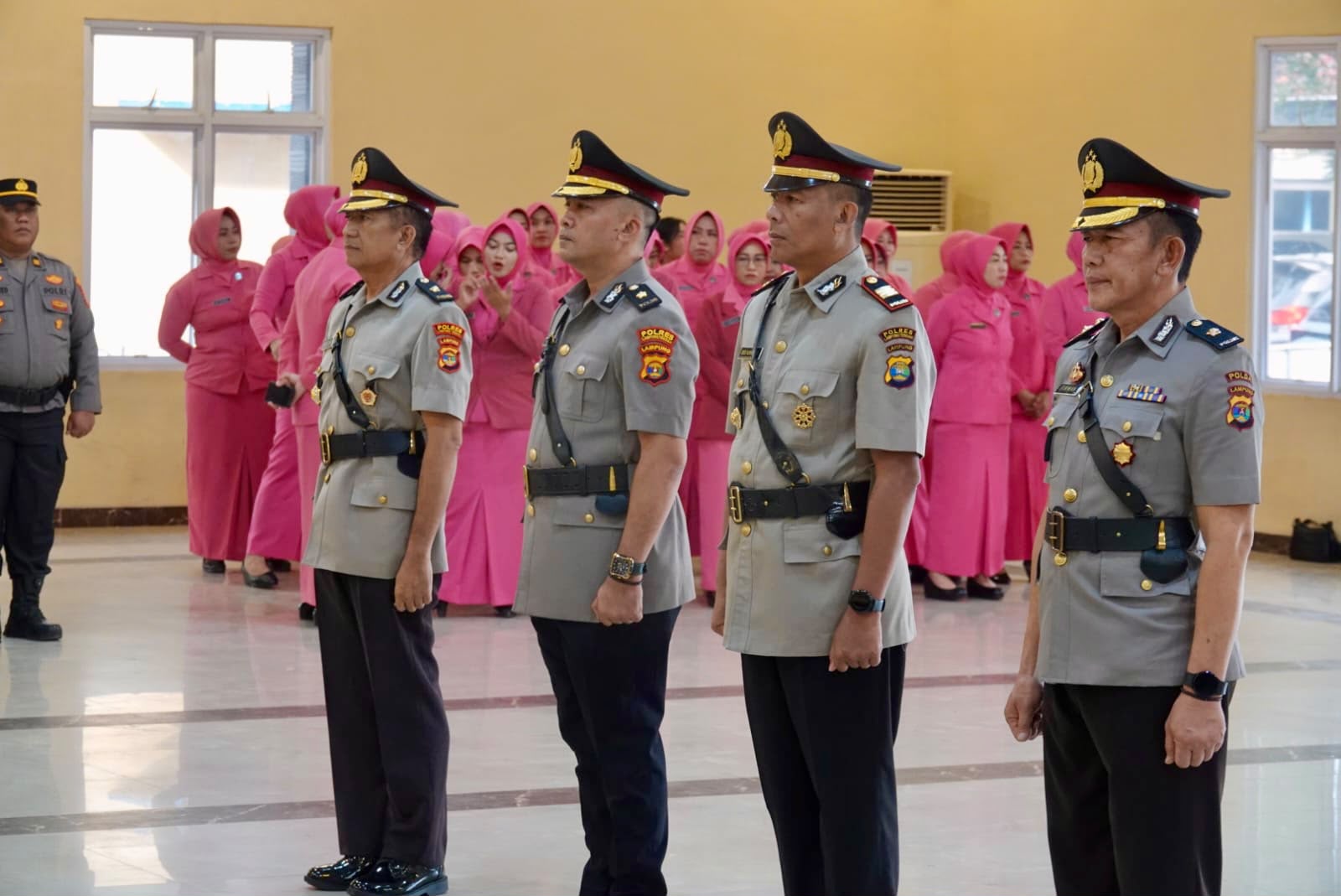 Dua Pejabat Utama Polres Lampung Tengah Resmi Berganti