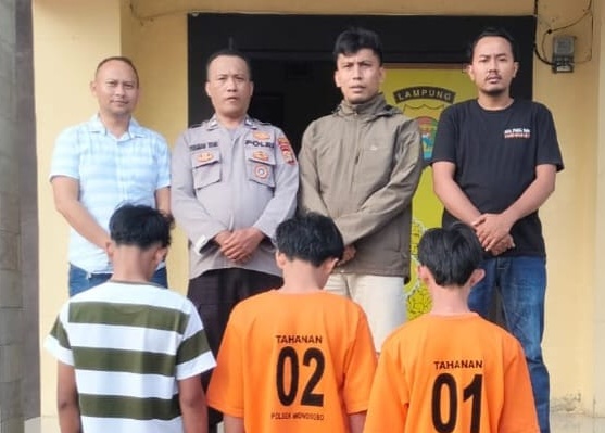 Jambret iPhone dan Uang Ratusan Ribu di Jalinbar, Tiga Pelajar di Tanggamus Diamankan Polisi