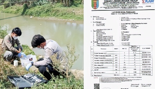 Hasil Lab Air Sungai Way Ratai Keluar: Merkuri Aman, Oksigen Terlarut Berada di Ambang Batas