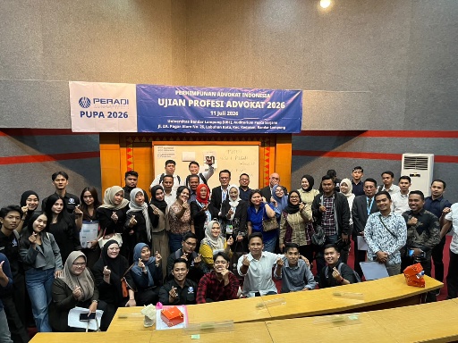 68 Calon Advokat DPC Peradi Bandar Lampung Dinyatakan Lulus UPA 2026
