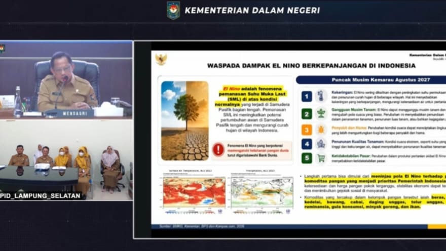 Pemkab Lampung Selatan Tingkatkan Kewaspadaan Hadapi Potensi El Nino 2026-2027, Jaga Stabilitas Pangan dan Inflasi Daerah