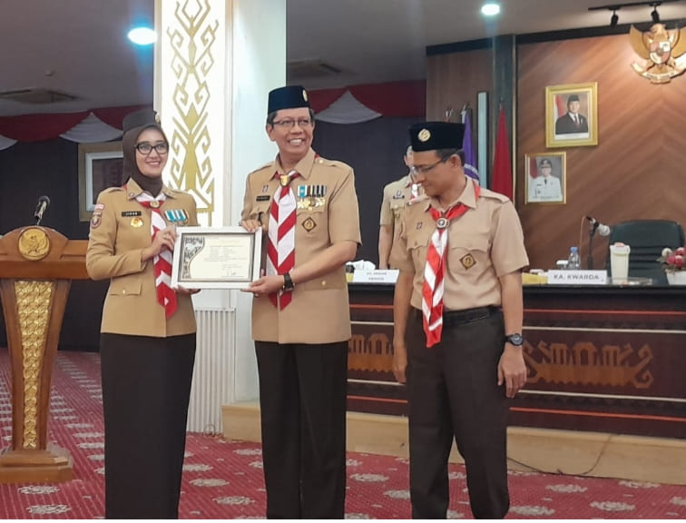 Rektor UIN RIL Dilantik Jadi Kamabigus Kwarda Gerakan Pramuka Lampung