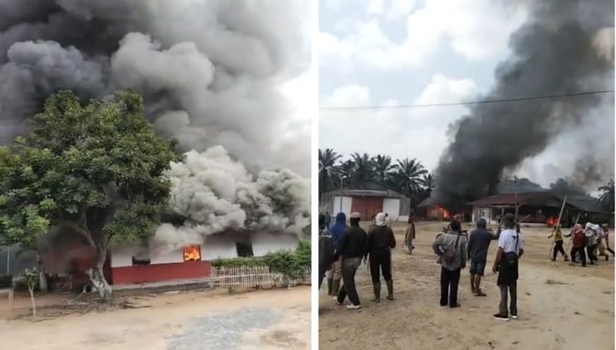 Sengketa Lahan Memanas, Mess dan Gudang PT BSA di Lampung Tengah Terbakar