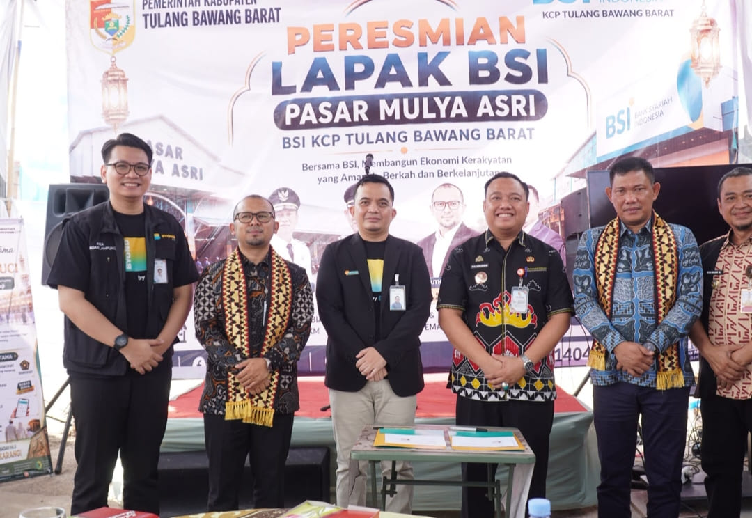 Lapak BSI Hadir di Pasar Mulya Asri, Pedagang dan Pelaku Usaha Tubaba Kini Lebih Dekat ke Layanan Perbankan