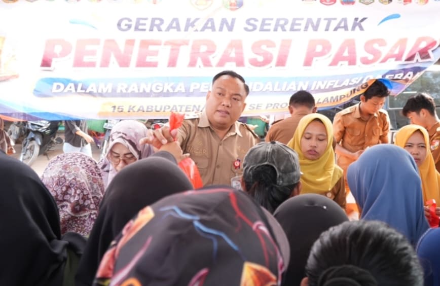 Antusiasme Masyarakat Tinggi, Penetrasi Pasar di Lambu Kibang Diserbu Warga dan Ludes dalam Waktu Kurang dari Satu Jam