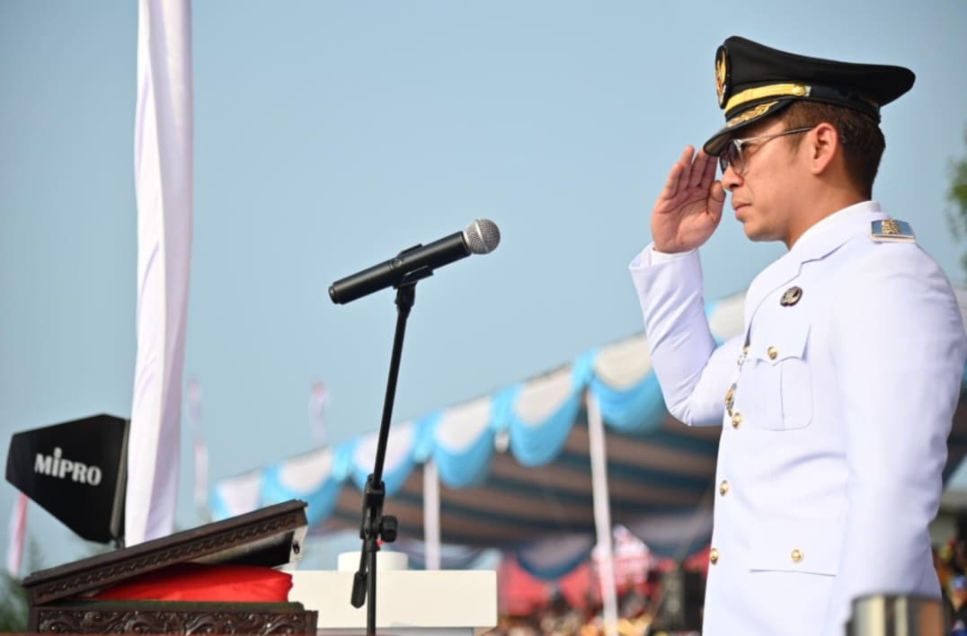 Merah Putih Menyala dari Beranda Sumatra, Menara Siger Jadi Panggung HUT ke-81 Kemerdekaan RI di Lampung Selatan
