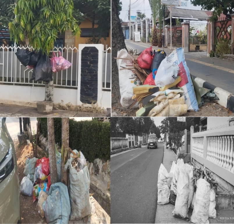 Sampah Mulai Menumpuk di Sudut Kota Metro, Warga Keluhkan Bau Menyengat