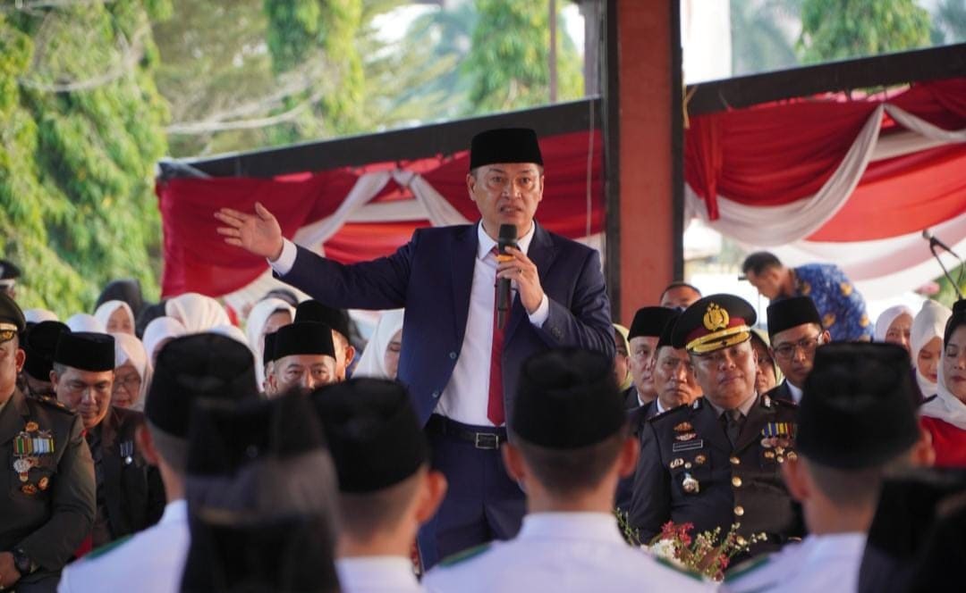Usai Tugas Paskibraka, Bupati Tubaba Tekankan Disiplin dan Pentingnya Pendidikan