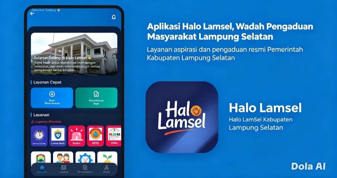 Aplikasi Halo Lamsel Resmi Tersedia di Google Play, Warga Lamsel Kini Bisa Akses 297 Layanan dari Smartphone