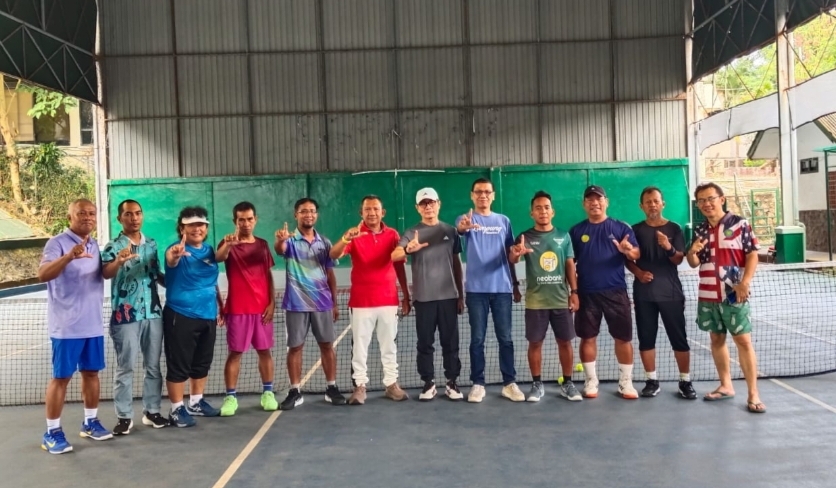 Ketua PWI Lampung Yakin Atlet Tenis Lampung Dulang Emas di PORWANAS