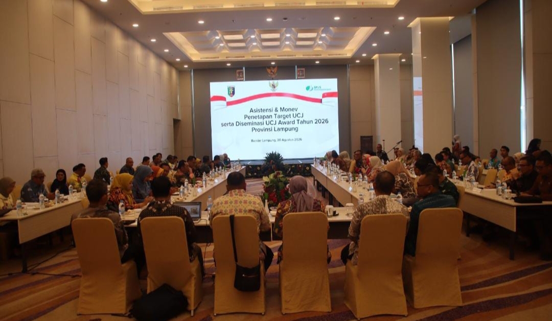 Sekda Tubaba Hadiri Asistensi dan Monev UCJ 2026, Dorong Perluasan Perlindungan Jaminan Sosial Ketenagakerjaan