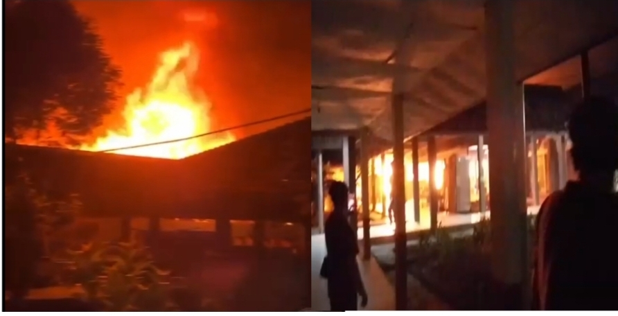 Breaking News! Gudang IPSPRS RSUD Ryacudu Kotabumi Terbakar