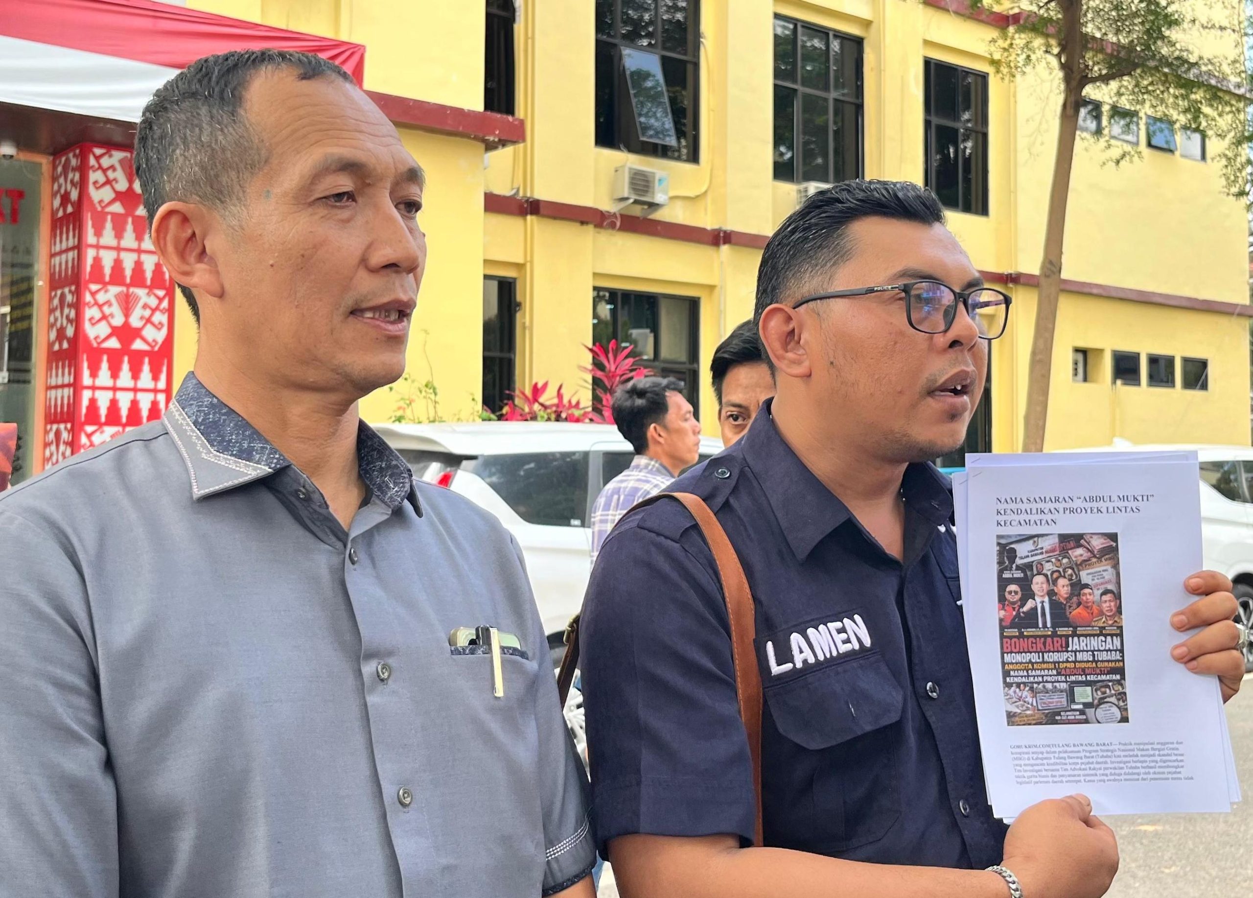 Dituduh Monopoli Program MBG, Anggota DPRD Tubaba Eko Prihanto Laporkan Media Daring ke Polda Lampung