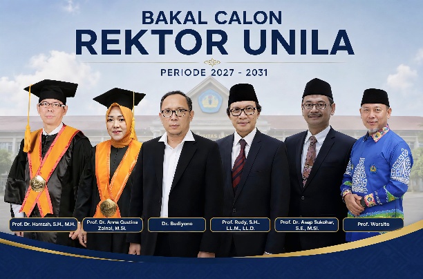 Panitia Ingatkan Adu Gagasan, Enam Bakal Calon Rektor Unila Resmi Mendaftar