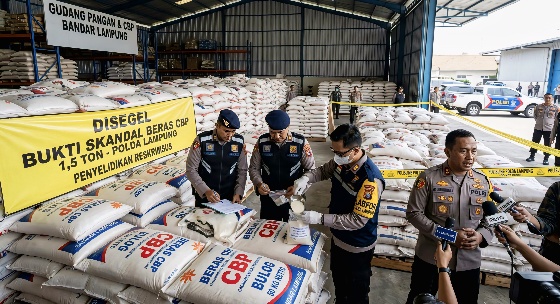 Skandal Beras CBP 1,5 Ton di Bandar Lampung: Pengawasan Kewilayahan Disorot, Polda Lampung Uji Sampel