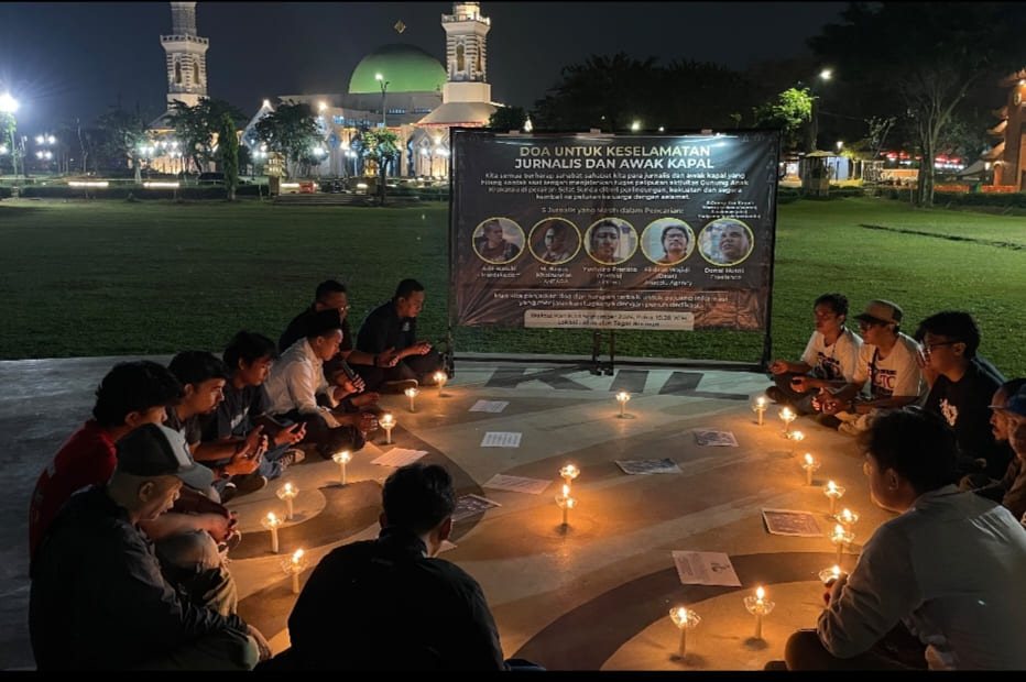 Jurnalis Bogor Gelar Doa Bersama, Kirim Harapan untuk Lima Jurnalis yang Hilang