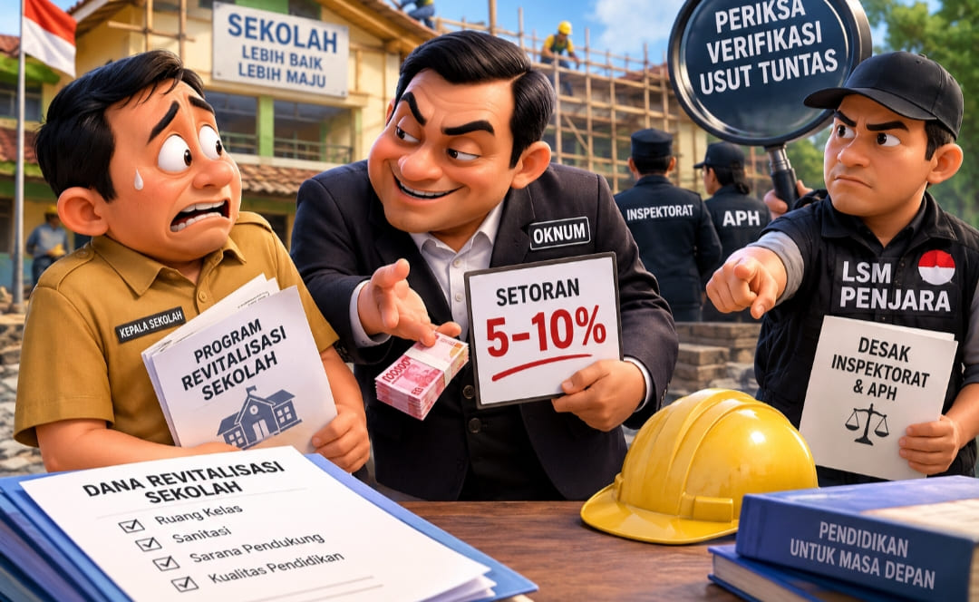 Dugaan Setoran 5-10 Persen Program Revitalisasi Sekolah di Tanggamus Disorot, LSM Penjara Desak Inspektorat dan APH Turun Tangan
