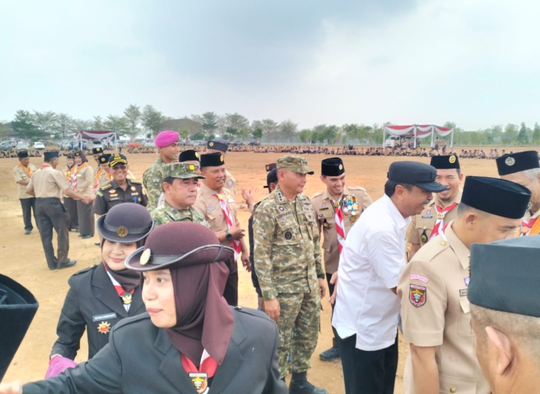 Danramil 421-09/TJB Hadiri Apel Besar Hari Pramuka ke-65 di Kotabaru