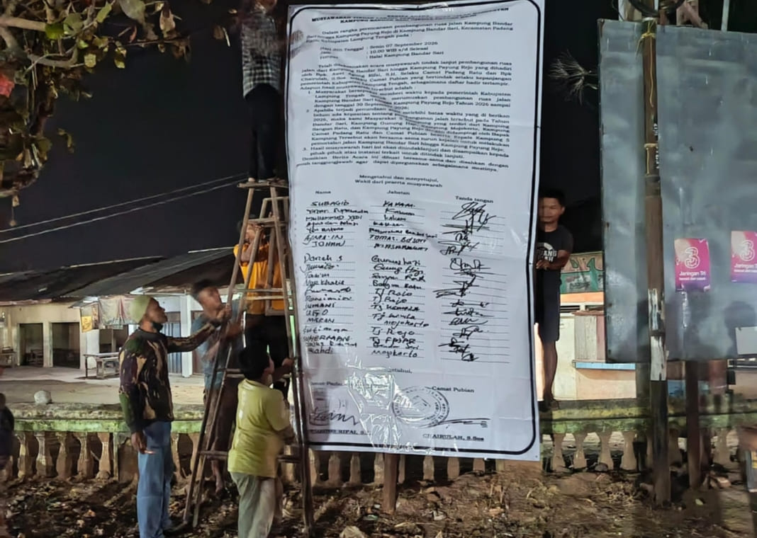 Warga Dua Kecamatan Beri Batas Waktu hingga 30 September, Jalan Bandar Sari-Payung Rejo Tak Dibangun Rigid Beton Bakal Diportal