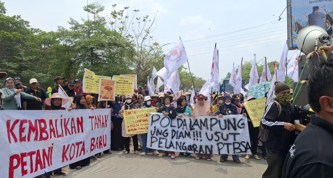 Hari Tani Nasional, Serikat Petani Lampung Desak Kapolda Usut Konflik Agraria dan Hentikan Kriminalisasi Petani
