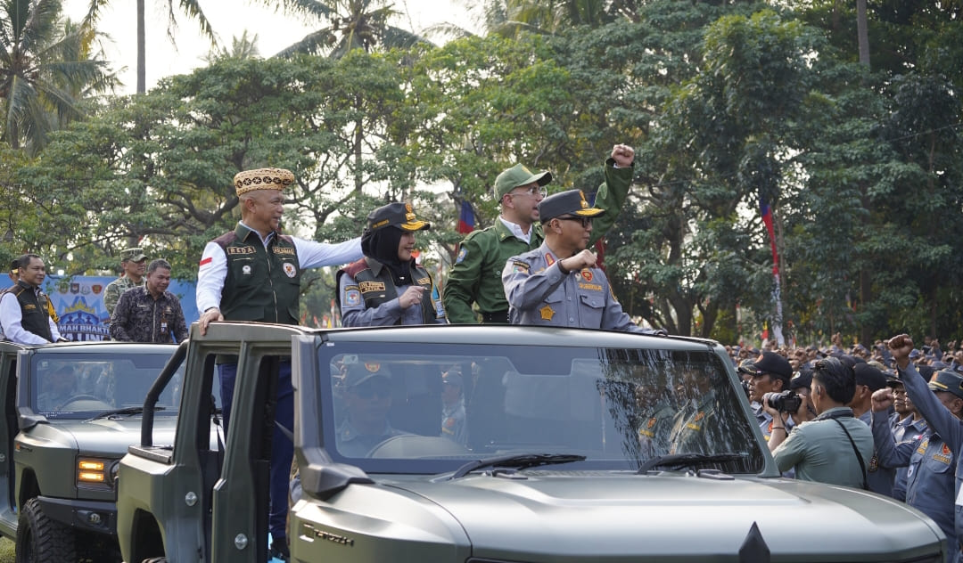 Ribuan Satlinmas se-Lampung Dikumpulkan di Bandar Lampung, Raffi Ahmad Dorong Penguatan Peran di Masyarakat