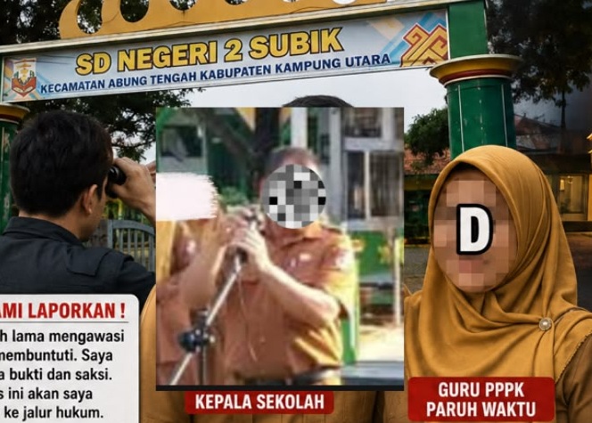 Diduga Zina dengan Guru PPPK, Kepsek SDN 2 Subik Dipanggil Polres Lampung Tengah