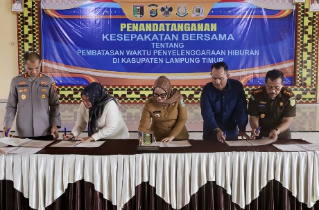 Cegah Narkoba dan Judi Online, Pemkab dan Forkopimda Lamtim Batasi Hiburan Malam Maksimal Pukul 17.00 WIB