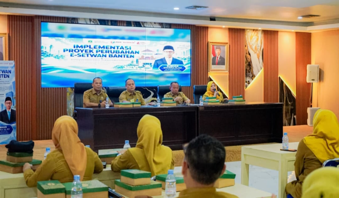 Sekretaris DPRD Banten Luncurkan Aplikasi E-Setwan, Intergasikan Seluruh Layanan Digital Jadi Satu Platform