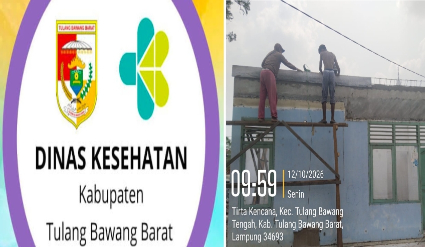 PPK Dinkes Tubaba Diduga Abaikan Ketentuan BPJS Ketenagakerjaan, Pekerja Proyek Pustu Tirta Kencana Tak Pakai APD