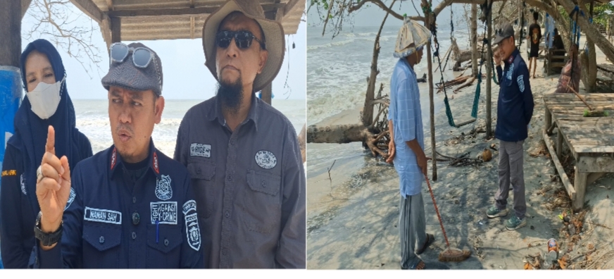 DLH Lampung Sidak Temuan Bulir Hitam di Pesisir Lampung Timur, Pipa Bawah Laut PHE OSES Jadi Sorotan