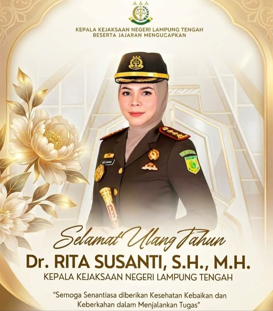 Ulang Tahun Kajari Lampung Tengah, Rita Susanti dan Perjalanan Kariernya di Dunia Penegakan Hukum