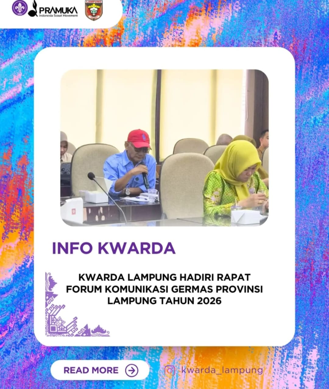 Kwarda Pramuka Lampung Hadiri Forum Germas 2026, Perkuat Sinergi Hidup Sehat