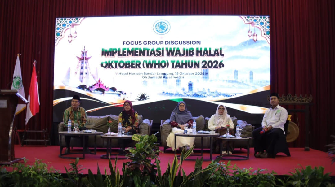 Dukung WHO 2026, LPPOM MUI Lampung Dorong Percepatan Sertifikasi Halal Pelaku Usaha