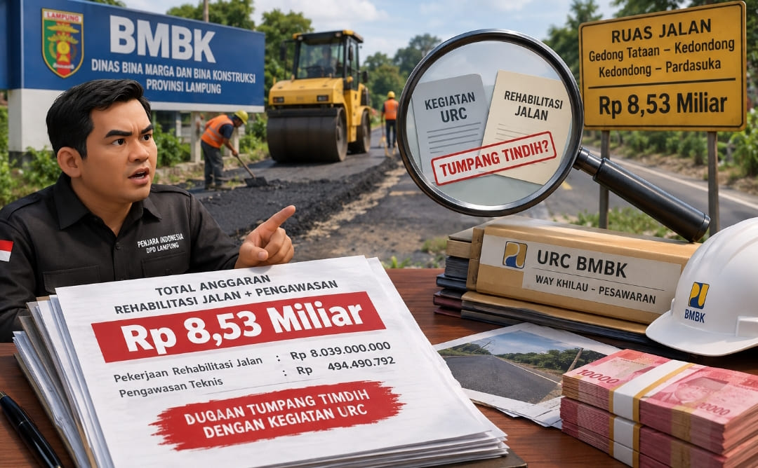 Anggaran Rehabilitasi Jalan BMBK Rp8,53 Miliar Disorot, LSM Penjara Indonesia Minta APH Telusuri Dugaan Tumpang Tindih dengan URC