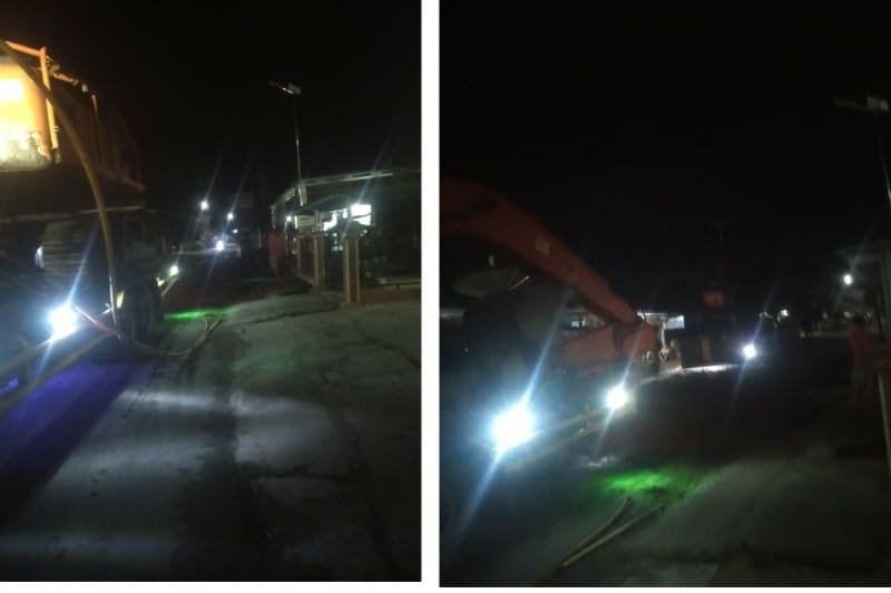 Gorong-gorong di Kotabatu Diperbaiki, Arus Liwa-Ranau Sempat Dialihkan