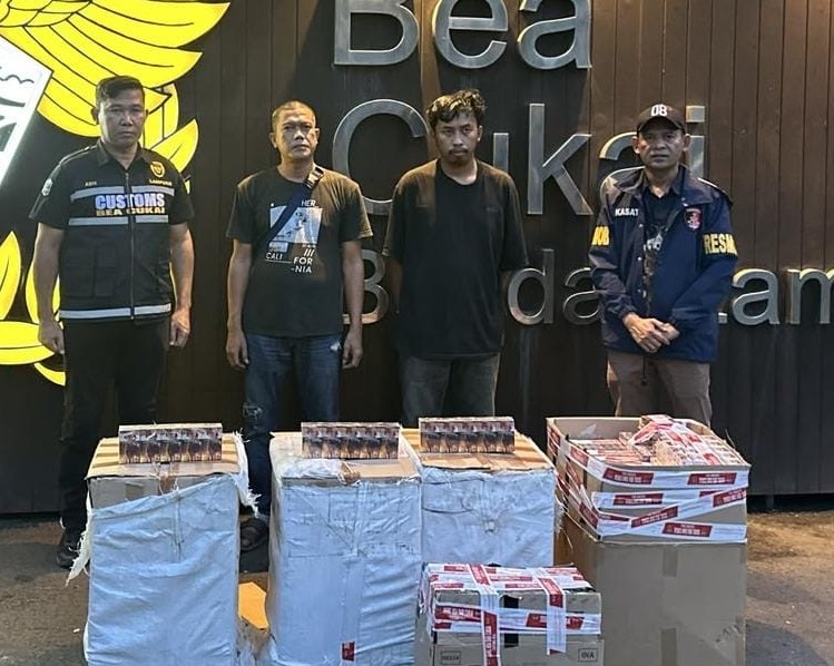 Toko Bangunan Jadi Gudang Rokok Ilegal di Tubaba Digerebek, Puluhan Ribu Batang Disita Polisi