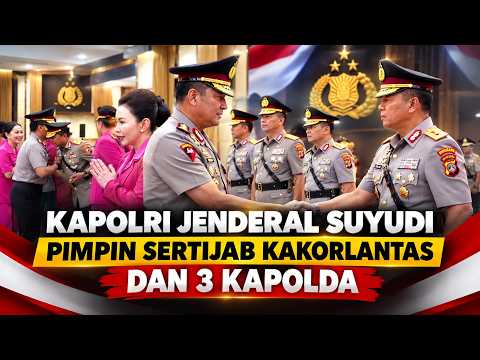 Tanpa Jeda, Kapolri Pimpin Sertijab Kakorlantas dan Tiga Kapolda, Brigjen Yustan Alpiani Resmi Jabat Kapolda Lampung
