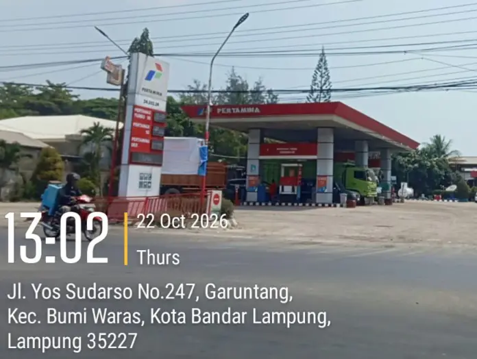 Polisi OTT Pengecor Solar Subsidi di SPBU 24.352.39 Sukaraja Bandar Lampung