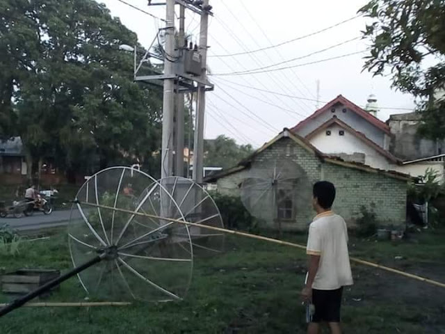 2 Desa di Kecamatan Belimbing Diterpa Angin Puting Beliung